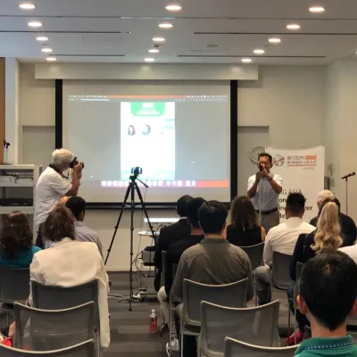 Imagem da Galeria Galeria: Painel de Negócios no Jica Nagoya em 2 de Setembro de 2023