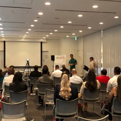 Imagem da Galeria Galeria: Painel de Negócios no Jica Nagoya em 2 de Setembro de 2023