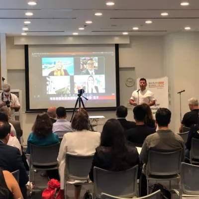 Imagem da Galeria Galeria: Painel de Negócios no Jica Nagoya em 2 de Setembro de 2023